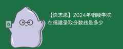 2024年铜陵学院在福建录取分数线是多少（2023~2021近三年分数位次）