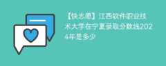 江西软件职业技术大学在宁夏录取分数线2024年是多少（2023~2021近三年分数位次）