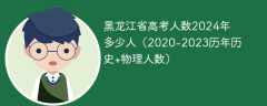 黑龙江省高考人数2024年多少人（2020-2023历年历史+物理人数）