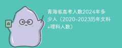 青海省高考人数2024年多少人（2020-2023历年文科+理科人数）