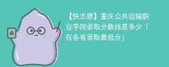 重庆公共运输职业学院2023年录取分数线是多少「在各省录取最低分」