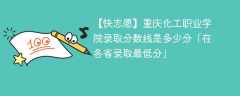 重庆化工职业学院录取分数线2023是多少分「在各省录取最低分」