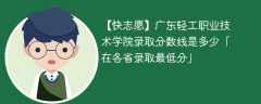 2023广东轻工职业技术学院录取分数线是多少「在各省录取最低分」