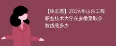 2024年山东工程职业技术大学在安徽录取分数线是多少（2023~2021近三年分数位次）