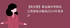 青岛城市学院在江西录取分数线2024年是多少（2023~2021近三年分数位次）