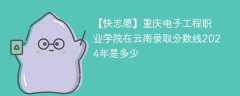 重庆电子科技职业大学在云南录取分数线2024年是多少（2024~2022近三年分数位次）