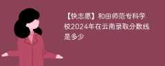 和田师范专科学校2024年在云南录取分数线是多少（2023~2021近三年分数位次）