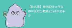 黎明职业大学在四川录取分数线2024年是多少（2023~2021近三年分数位次）