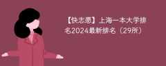 2024年上海一本大学有哪些？（附最新排名榜）