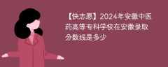 2024年安徽中医药高等专科学校在安徽录取分数线是多少（2024~2022近三年分数位次）