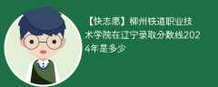 柳州铁道职业技术学院在辽宁录取分数线2024年是多少（2023~2021近三年分数位次）