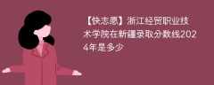 浙江经贸职业技术学院在新疆录取分数线2024年是多少（2023~2021近三年分数位次）