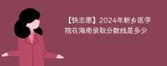 2024年新乡医学院在海南录取分数线是多少（2024~2022近三年分数位次）