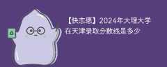 2024年大理大学在天津录取分数线是多少（2024~2022近三年分数位次）