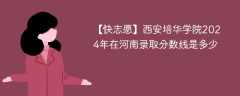 西安培华学院2024年在河南录取分数线是多少（2024~2022近三年分数位次）