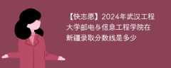 2024年武汉工程大学邮电与信息工程学院在新疆录取分数线是多少（2023~2021近三年分数位次）