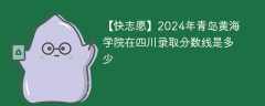 2024年青岛黄海学院在四川录取分数线是多少（2023~2021近三年分数位次）