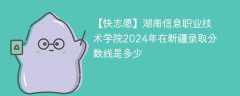 湖南信息职业技术学院2024年在新疆录取分数线是多少（2023~2021近三年分数位次）