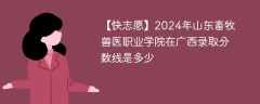 2024年山东畜牧兽医职业学院在广西录取分数线是多少（2023~2021近三年分数位次）