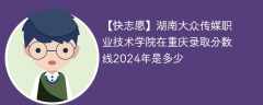 湖南大众传媒职业技术学院在重庆录取分数线2024年是多少（2024~2022近三年分数位次）