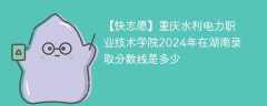 重庆水利电力职业技术学院2024年在湖南录取分数线是多少（2023~2021近三年分数位次）