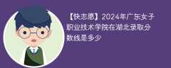 2024年广东女子职业技术学院在湖北录取分数线是多少（2023~2021近三年分数位次）