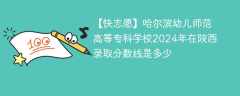 哈尔滨幼儿师范高等专科学校2024年在陕西录取分数线是多少（2023~2021近三年分数位次）