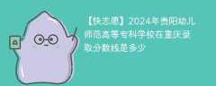 2024年贵阳幼儿师范高等专科学校在重庆录取分数线是多少（2023~2021近三年分数位次）