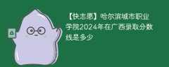 哈尔滨城市职业学院2024年在广西录取分数线是多少（2023~2021近三年分数位次）