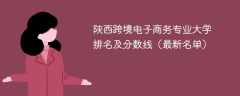 陕西跨境电子商务专业大学排名及分数线（2024最新名单）