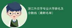 浙江外交学专业大学排名及分数线（2024最新名单）