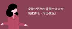 安徽中医养生保健专业大专院校排名（附分数线）