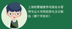 上海智慧健康养老服务与管理专业大专院校排名及分数线（哪个学校好）