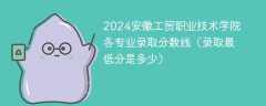 2024安徽工贸职业技术学院各专业录取分数线（录取最低分是多少）