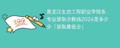 黑龙江生态工程职业学院各专业录取分数线2024是多少分「录取最低分」