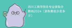 四川工商学院各专业录取分数线2024（录取最低分是多少）