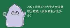 2024天津工业大学各专业录取分数线（录取最低分是多少）