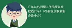 广东以色列理工学院录取分数线2024（在各省录取最低分是多少）