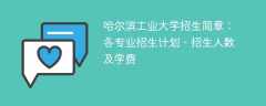 2025年哈尔滨工业大学招生简章：各专业招生计划、招生人数及学费