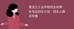 2025年黑龙江工业学院招生简章：各专业招生计划、招生人数及学费