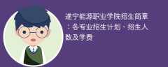 2025年遂宁能源职业学院招生简章：各专业招生计划、招生人数及学费