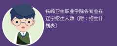 铁岭卫生职业学院在辽宁2025各专业招生人数、录取分数线（附：招生计划表）