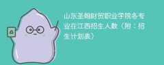 山东圣翰财贸职业学院2025各专业在江西招生人数、录取分数线（附：招生计划表）
