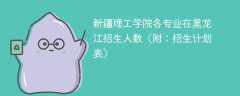 2025新疆理工学院在黑龙江各专业招生人数、录取分数线（附：招生计划表）