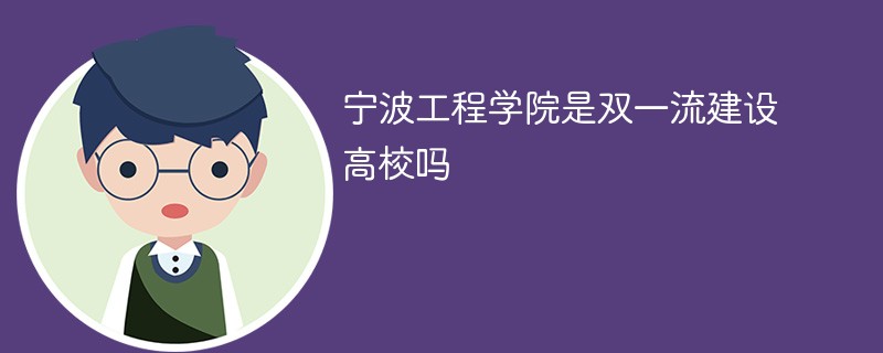 宁波工程学院是双一流建设高校吗