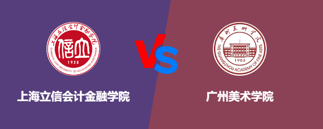 上海立信会计金融学院VS广州美术学院，哪个好？