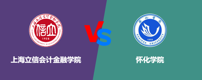 上海立信会计金融学院和怀化学院对比哪个好