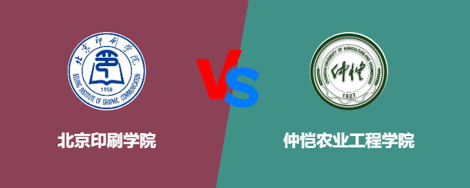 北京印刷学院和仲恺农业工程学院对比哪个好