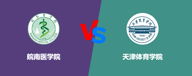 皖南医学院pk天津体育学院，哪个好？