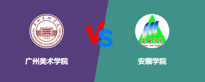 广州美术学院和安顺学院对比哪个好